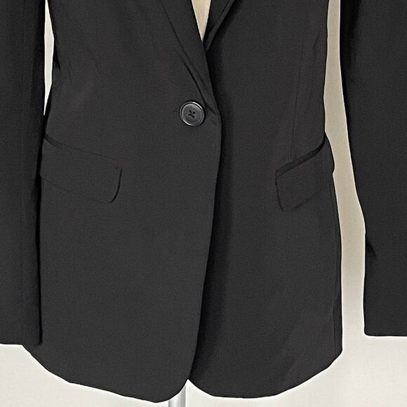 Norma Kamali Classic Single Breasted Jacket ⁦Black Blazer - Picture 3 of 10